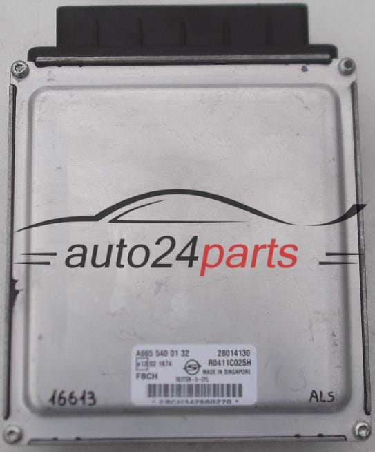 ECU CENTRALITA DE MOTOR SSANG YONG REXTON 2.7 CDI A6655400132, A665 540 01 32, 28014130, R0411C025H, FBCH