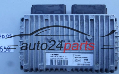 STEROWNIK SKRZYNI AUTOMATYCZNEJ PEUGEOT 406 2.0 HDI SIEMENS S118047803D, S118047803 D, 9648429380