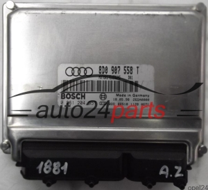 CALCULATEUR MOTEUR AUDI A4 1.8T 1.8 TURBO ADR 8D0907558T, 8D0 907 558 T, BOSCH 0261204957, 0 261 204 957