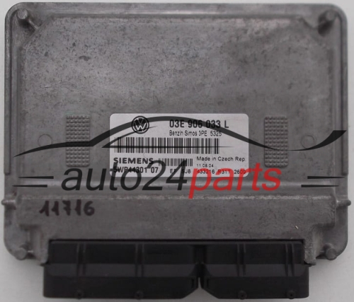 Μονάδα Ελέγχου Κινητήρα  VOLKSWAGEN POLO 1.2 AZQ SIEMENS 5WP44301 07,  03E 906 033 L