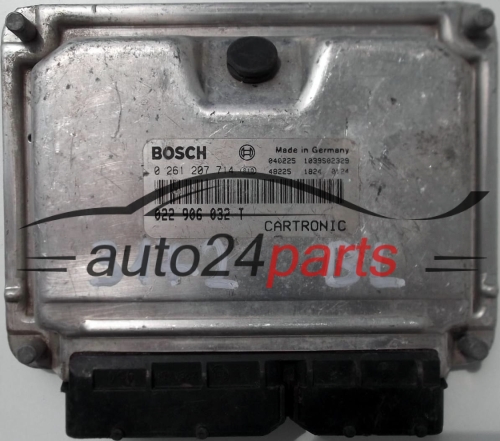 ECU CENTRALITA DE MOTOR PORSCHE CAYENNE 3.2 022906032T, 022 906 032 T, BOSCH 0261207714, 0 261 207 714 CARTRONIC 1039S02329