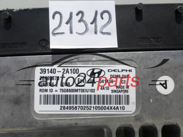 CENTRALINA DO MOTORE HYUNDAI KIA 39140-2A100, 391402A100, 28495870, DCM6.2AP 