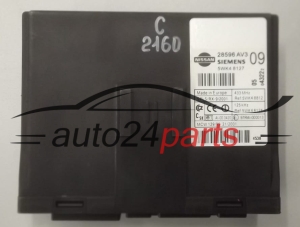 CENTRALKA MODUL STEROWNIK KOMFORTU NISSAN PRIMERA SIEMENS 5WK4 8127, 5WK48127, 28596 AV3, 28596AV3  - C2160