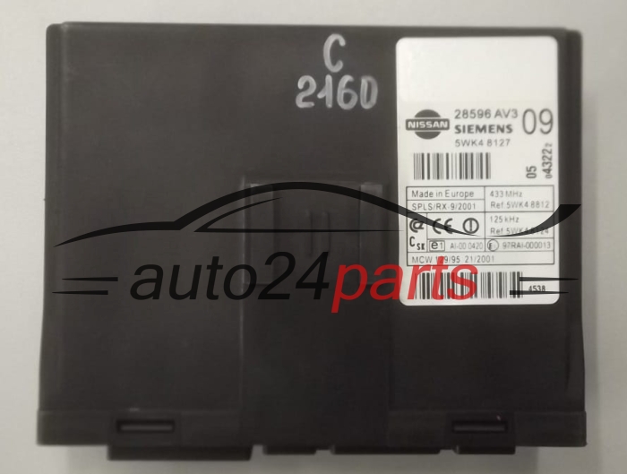 Moduł komfortu Nissan Primera 5WK48127 28596AV3