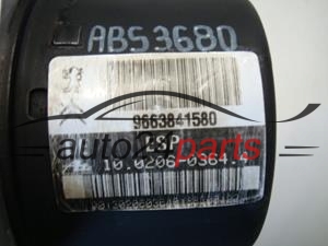 ABS POMPA I STEROWNIK CITROEN PEUGEOT 9663841580, 10.0206-0364.4, 10020603644, 10.0960-1181.3, 10096011813