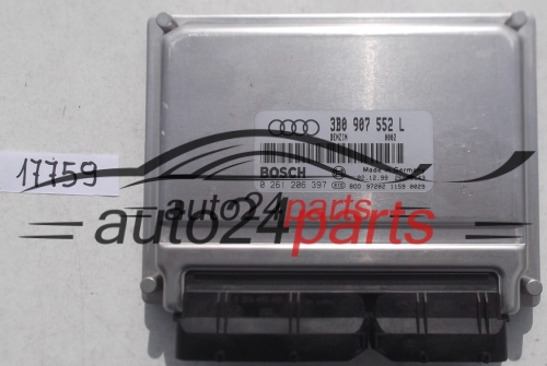 ECU ENGINE CONTROLLER AUDI A4, A6 2.4 V6, BOSCH 0 261 206 397, 0261206397, 3B0 907 552 L, 3B0907552L