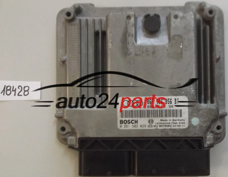 AUDI A3 2.0 FSI BOSCH 0 261 S02 029, 0261S02029, 06F 906 056 BT, 06F906056BT, MED9.5.10