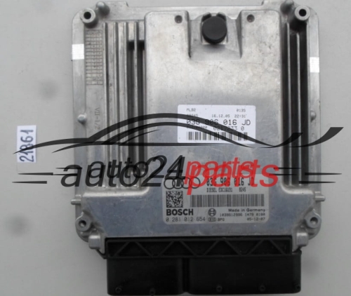 AUDI A4 2.0 TDI BRE 03G906016JD, 03G 906 016 JD, BOSCH 0 281 012 654, 0281012654, DIESEL EDC16U31