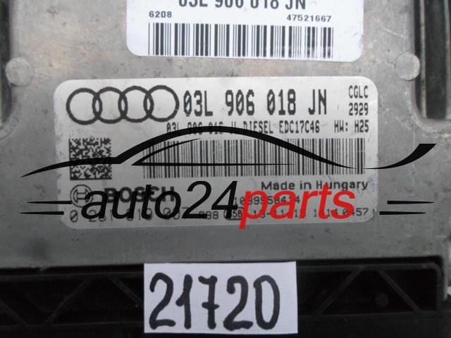 AUDI A4 A5 2.0 TDI BOSCH 0281019007, 03L 906 018 JN, 03L906018JN