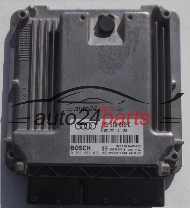 AUDI A4 S4 2.0 BOSCH 0 261 S01 036, 0261S01036, 8E1 910 018 D, 8E1910018D