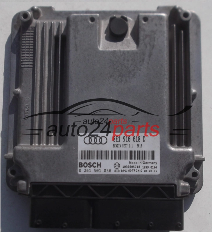 AUDI A4 S4 2.0 BOSCH 0 261 S01 036, 0261S01036, 8E1 910 018 D, 8E1910018D