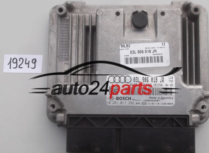 AUDI A4 S4 2.0 TDI BOSCH 0 281 017 392, 0281017392, 03L 906 018 JR, 03L906018JR