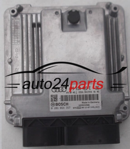AUDI A6 3.0 TDI BOSCH 0 281 014 357, 0281014357, 4F9 910 401 E, 4F9910401E, 4F0 907 401 E, 4F0907401E