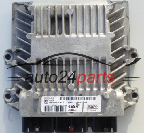 Μονάδα Ελέγχου Κινητήρα  FORD FOCUS 2.0 TDCI SIEMENS VDO 5WS40602A-T, FoMoCo 6M51-12A650-AHA