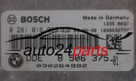 BMW SERII 1 E87 118 2.0 DIESEL BOSCH 0281016069, DDE 8506375 -01, 8 506 375 -01, 1039S32777