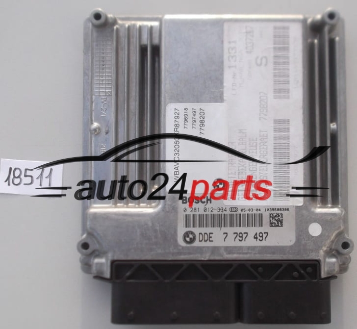 BMW SERII 1 E87 120 2.0 DIESEL BOSCH 0281012334, 0 281 012 334, DDE 7797497, 7 797 497, 1039S08306