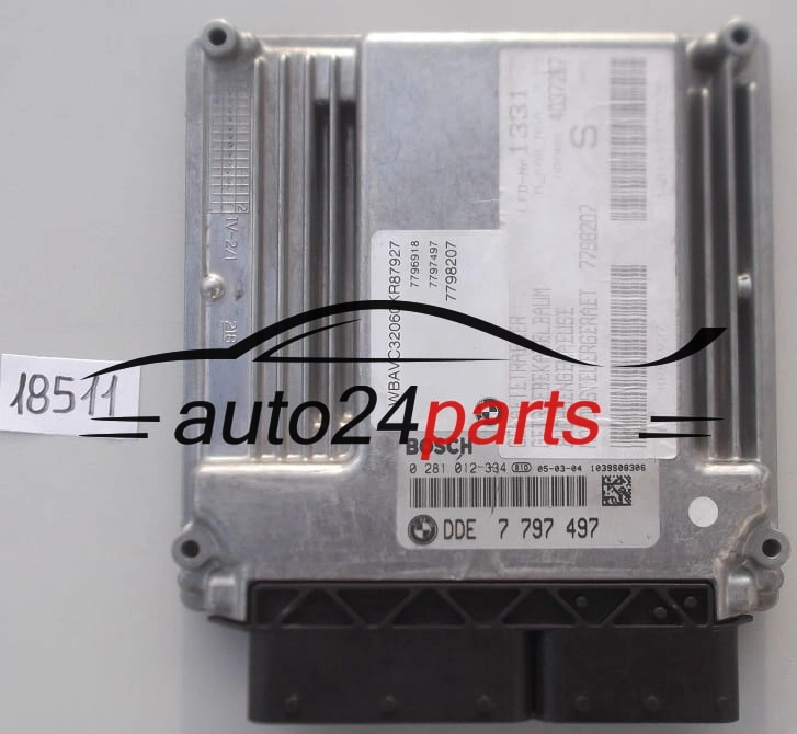 BMW SERII 1 E87 120 2.0 DIESEL BOSCH 0281012334, 0 281 012 334, DDE 7797497, 7 797 497, 1039S08306