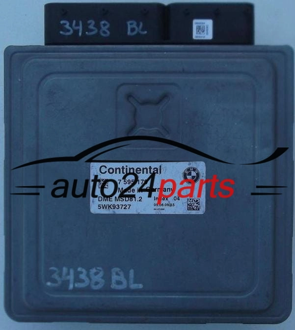 BMW SERII 3 E90E91 320 SIEMENS 5WK93727, DME MSD81.2 7595179, 7 595 179