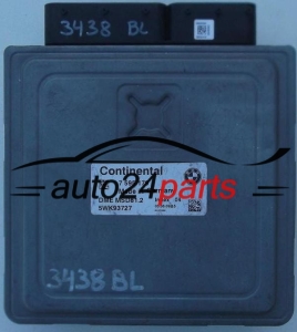 CENTRALINA DO MOTORE BMW SERII 3 E90/E91 320 SIEMENS 5WK93727, DME MSD81.2 7595179, 7 595 179