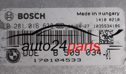 BMW SERII 5 E60E61 530 3.0 DIESEL BOSCH 0281016638, 0 281 016 638, DDE 8509034 -01, 8 509 034 -01, 1039S34186