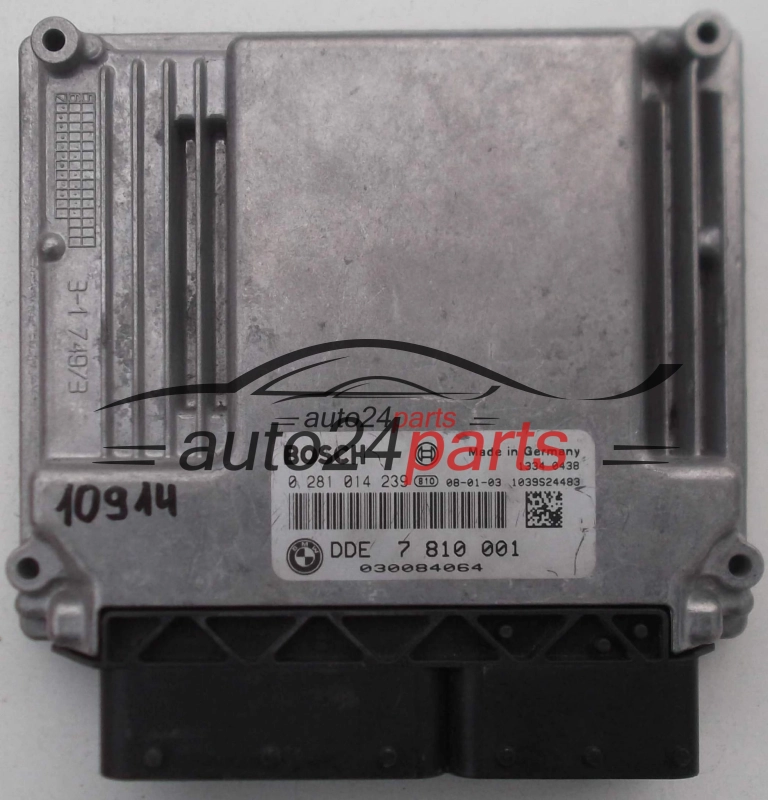 BMW X3 118 E87 E90 BOSCH 0 281 014 239, 0281014239, DDE 7 810 001, 7810001