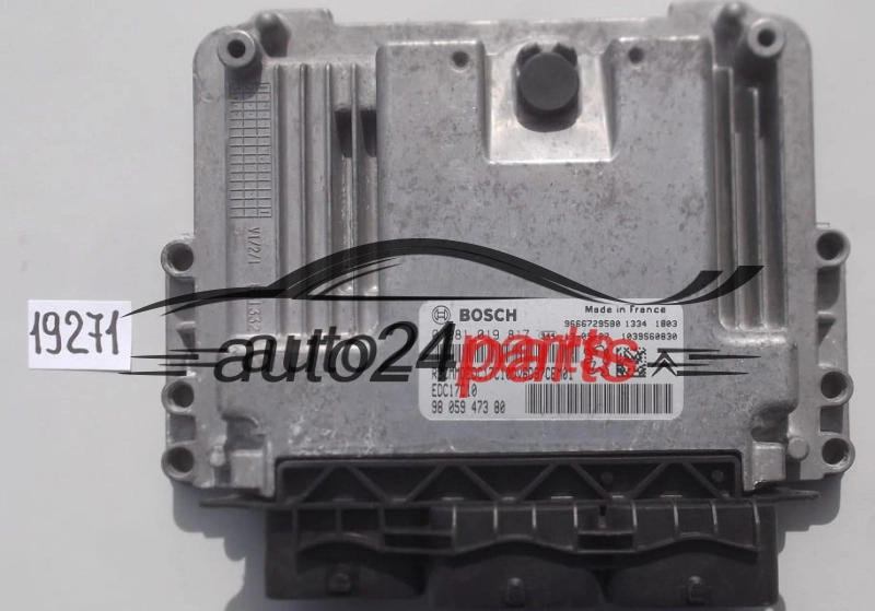 CITROEN BERLINGO, PEUGEOT 1.6, BOSCH 0 281 019 817, BOSCH 0281019817, 98 059 473 80, 9805947380, EDC17C10