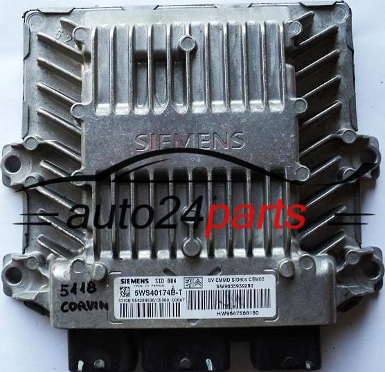 CITROEN C2 1.4 HDI 5WS40174B-T, SW9655939280, SW 9655939280, HW9647568180, HW 9647568180