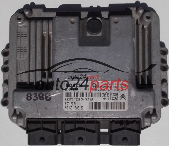 CITROEN C4, PEUGEOT 207 1.6 HDI, BOSCH 0 281 011 966, BOSCH 0281011966, 96 631 908 80, 9663190880, EDC16C34