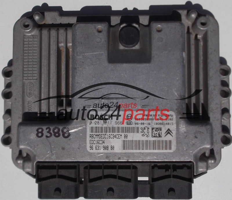 CITROEN C4, PEUGEOT 207 1.6 HDI, BOSCH 0 281 011 966, BOSCH 0281011966, 96 631 908 80, 9663190880, EDC16C34