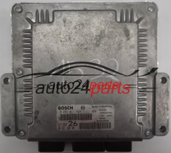 CITROEN C5 2.0 HDI BOSCH 0281011524, 0 281 011 524, 9652183880, 96 521 838 80, EDC15C2 26