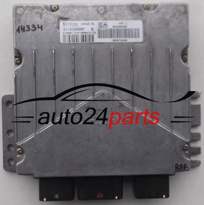 CITROEN C5 SIEMENS S118230007 G, S118230007G, 9645064580, 9636742280