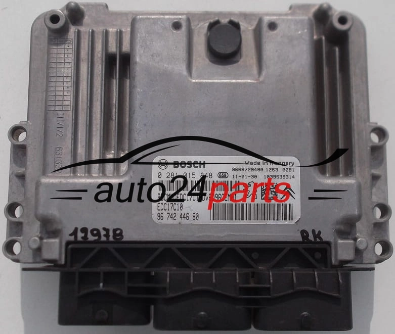 CITROEN PEUGEOT 1.6 HDI BOSCH 0 281 015 848, 0281015848, 96 742 446 80, 9674244680