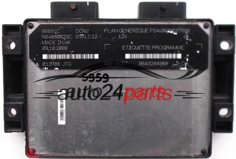 CITROEN PEUGEOT 1.9 D R04080023C, 9643294980, 9639587680