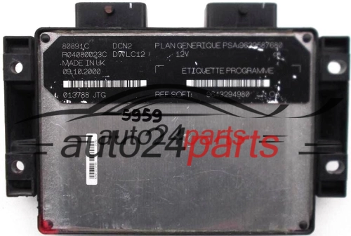 CITROEN PEUGEOT 1.9 D R04080023C, 9643294980, 9639587680