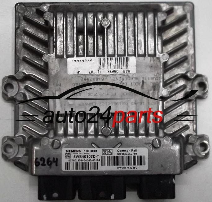 CITROEN PEUGEOT 2.0 HDI 5WS40107D-T, SW9653059780, HW9647423380