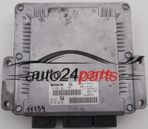 CENTRALINA DO MOTORE CITROEN PEUGEOT 2.2 HDI BOSCH 0 281 011 779, 0281011779, 96 595 202 80, 9659520280