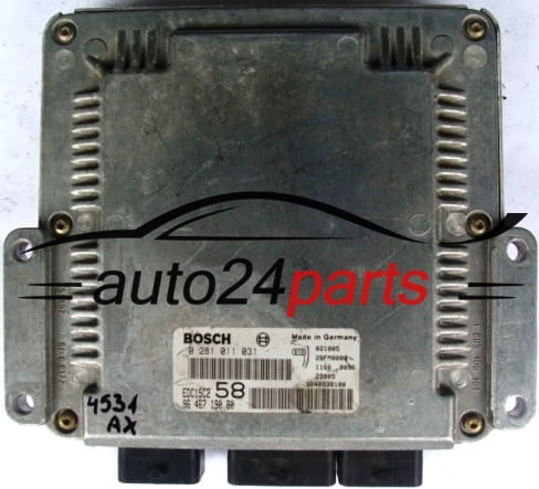 FIAT ULYSSE 2.0 JTD BOSCH 0281011031 9646719080 9640938180 EDC15C2 58
