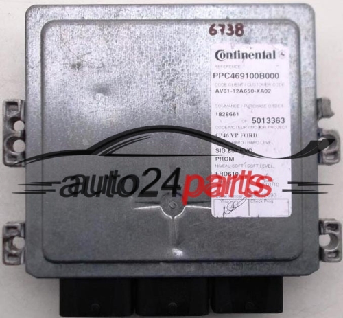 FORD AV61-12A650-XA02, AV6112A650XA02, 12A650XA02, 5013363, PPC469100B000, 1828661, SID 807 EVO, PROM, FRD610, C346 VP