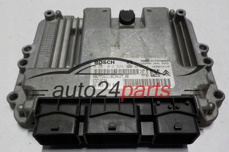 KOMPUTER STEROWNIK SILNIKA CITROEN PEUGEOT BOSCH 0 281 012 524, 0281012524, 9662517080