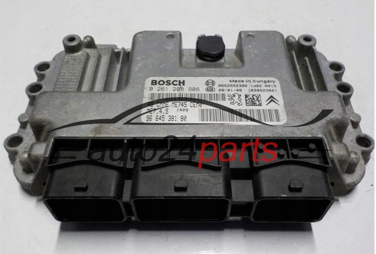 KOMPUTER STEROWNIK SILNIKA CITROEN PEUGEOT BOSCH 0 261 208 906, 0261208906, 9664538180