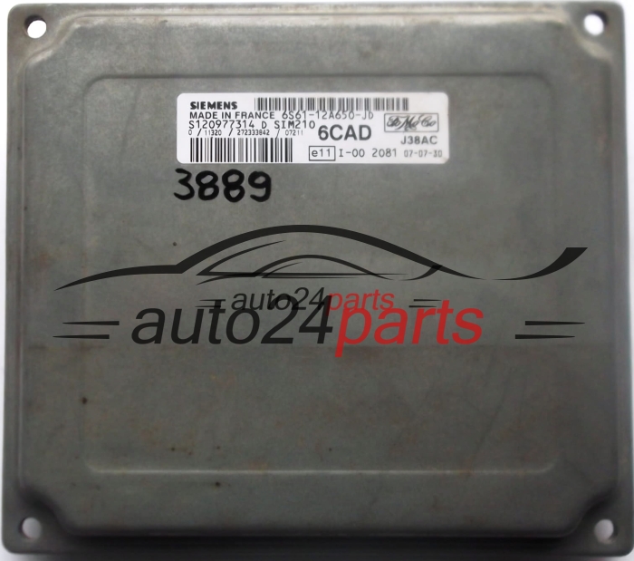 FORD FIESTA 1.3 SIEMENS SIM210 6CAD S120977314 D 6S61-12A650-JD, 6S6112A650JD