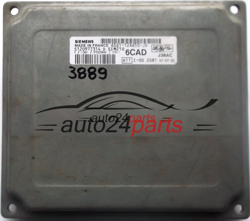 FORD FIESTA 1.3 SIEMENS SIM210 6CAD S120977314 D 6S61-12A650-JD, 6S6112A650JD