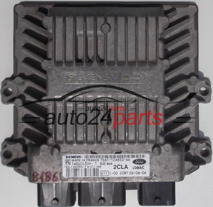 FORD FIESTA 1.4 TDCI 7S6112A650AA, 7S61-12A650-AA SIEMENS SID 804 2CLA J38AC, 5WS40433A-T