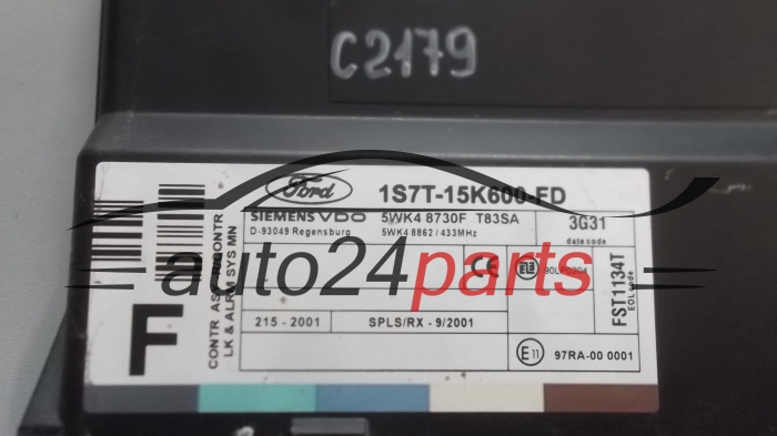 Módulo de confort Ford 1S7T15K600FD 5WK48730F