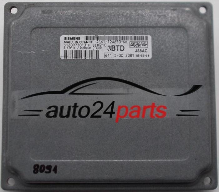FORD FIESTA 1.4, S120977013F, 4S6112A650ND, SIM210, 3BTD