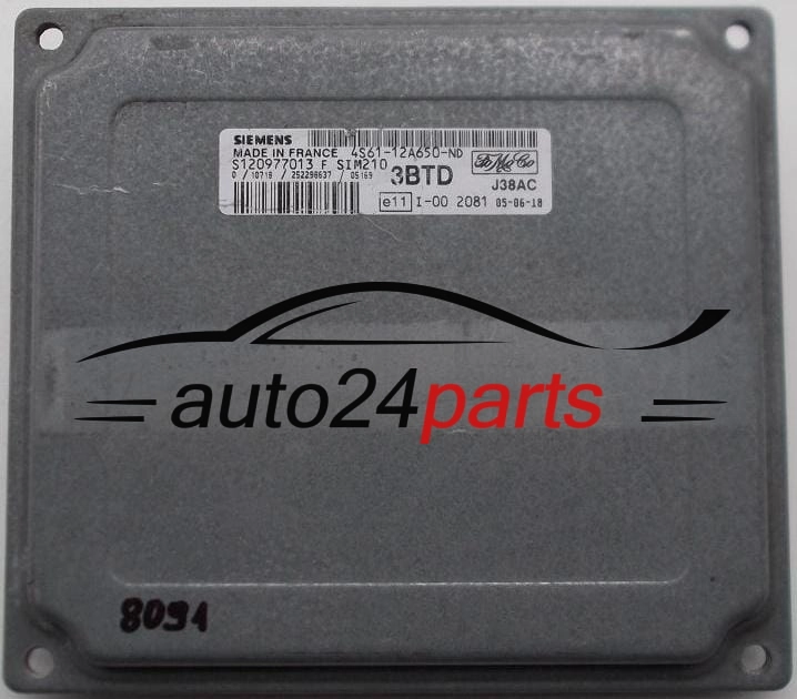 FORD FIESTA 1.4, S120977013F, 4S6112A650ND, SIM210, 3BTD