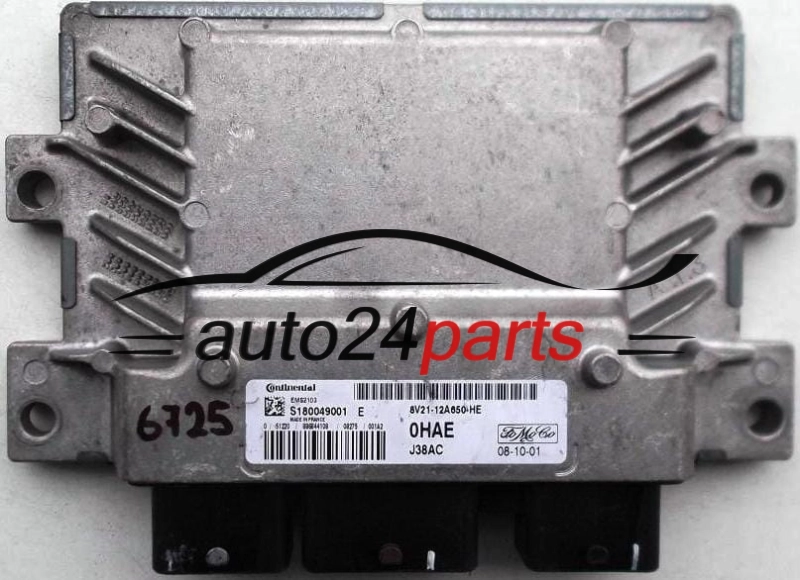 FORD FIESTA 1.6 8V21-12A650-HE, 8V2112A650HE, S180049001, 0HAE, J38AC