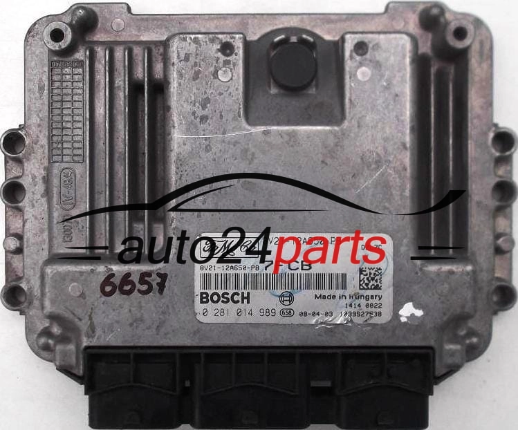 FORD FIESTA 1.6 TDCI BOSCH 0 281 014 989, 0281014989, 8V2112A650PB, 8V21-12A650 - PB
