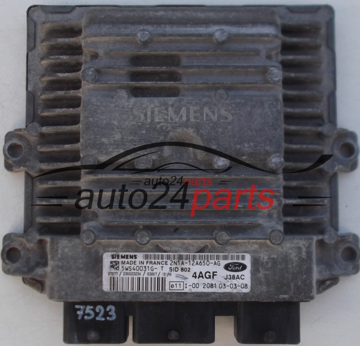 FORD FIESTA FUSION 1.4 TDCI 2N1A-12A650-AG, 2N1A12A650AG, 12A650AG,5WS40031G-T, 4AGF, J38AC