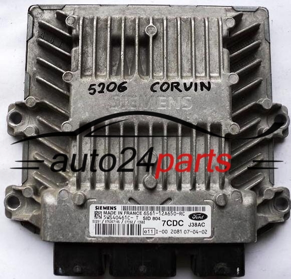 FORD FIESTA FUSION 1.4 TDCI 5WS40461C-T SIEMENS 6S61-12A650-RC 7CDC, 6S6112A650RC SID 804